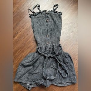 A short Jean Jumpsuit
